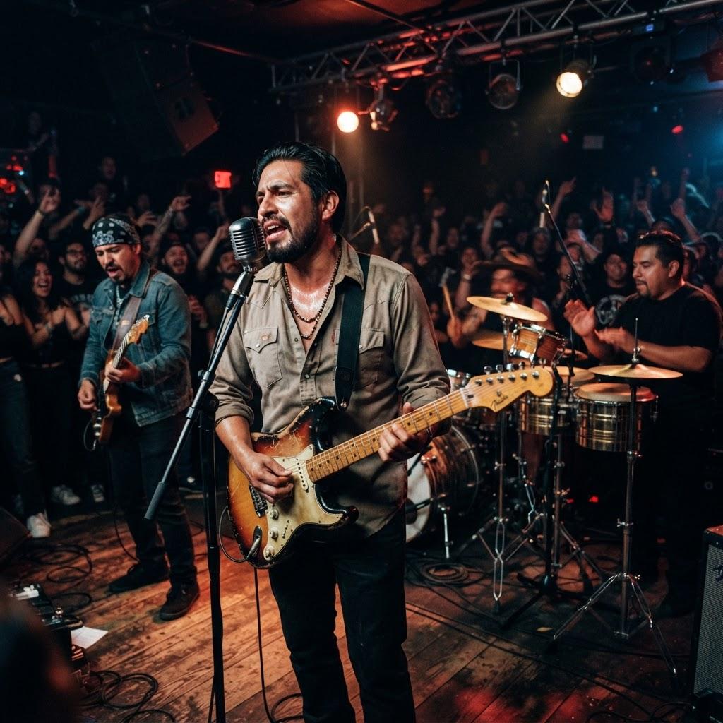 Band photography for Chicano Rock