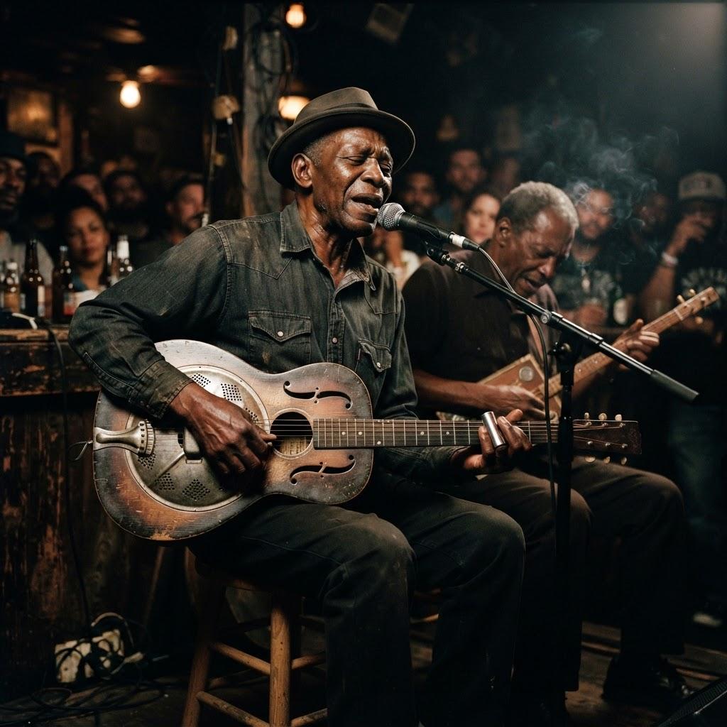 Band photography for Delta Blues