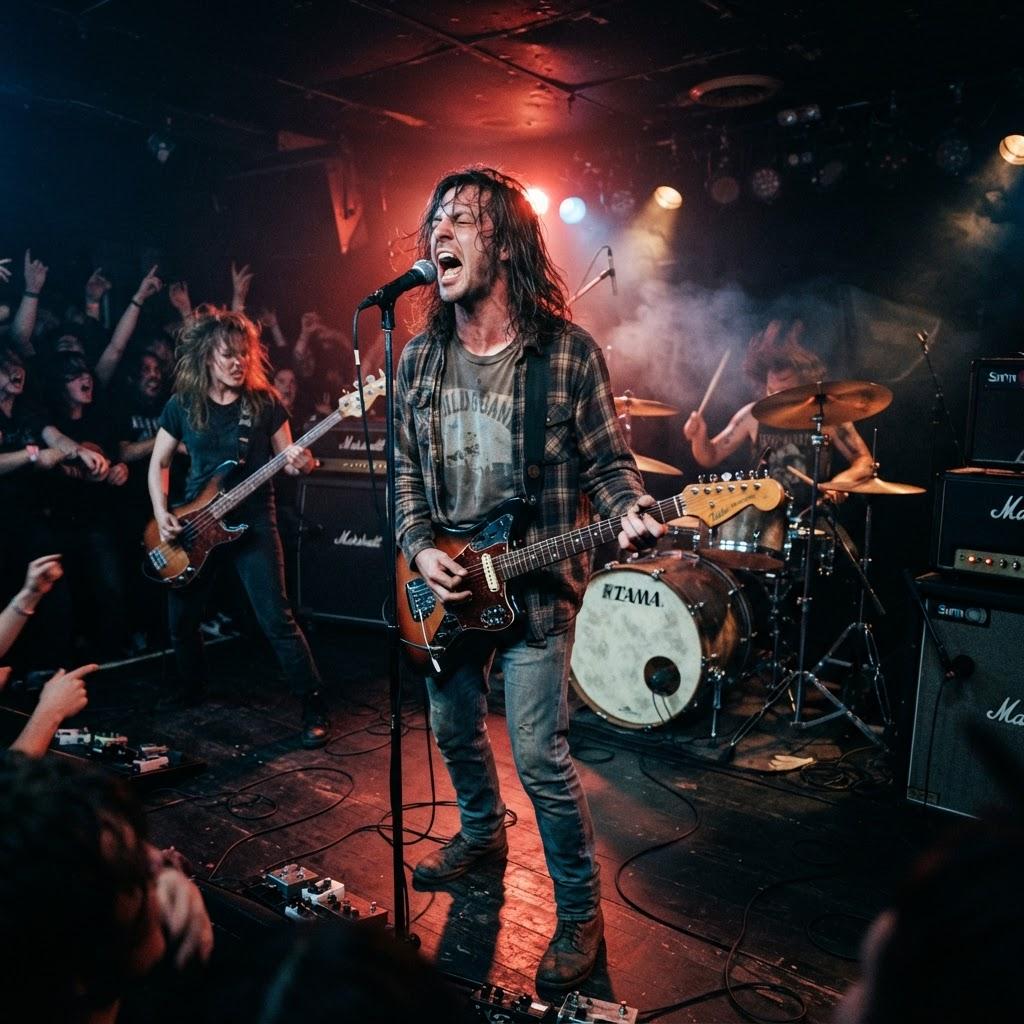 Band photography for Grunge