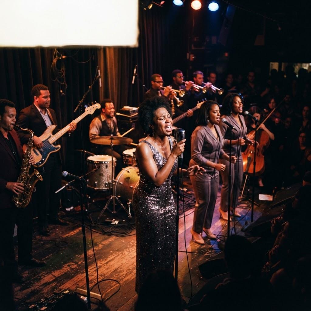 Band photography for Motown