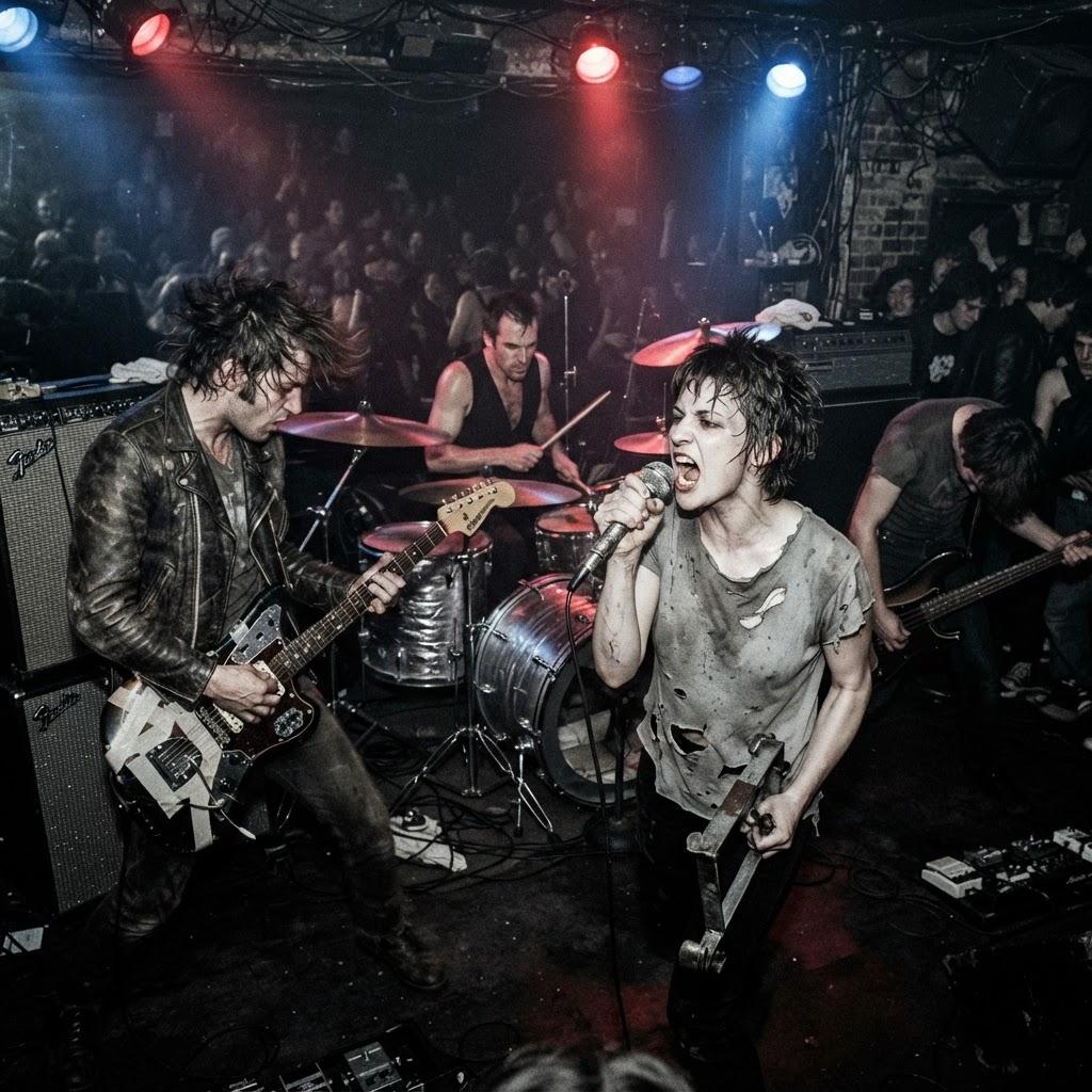 Band photography for No Wave
