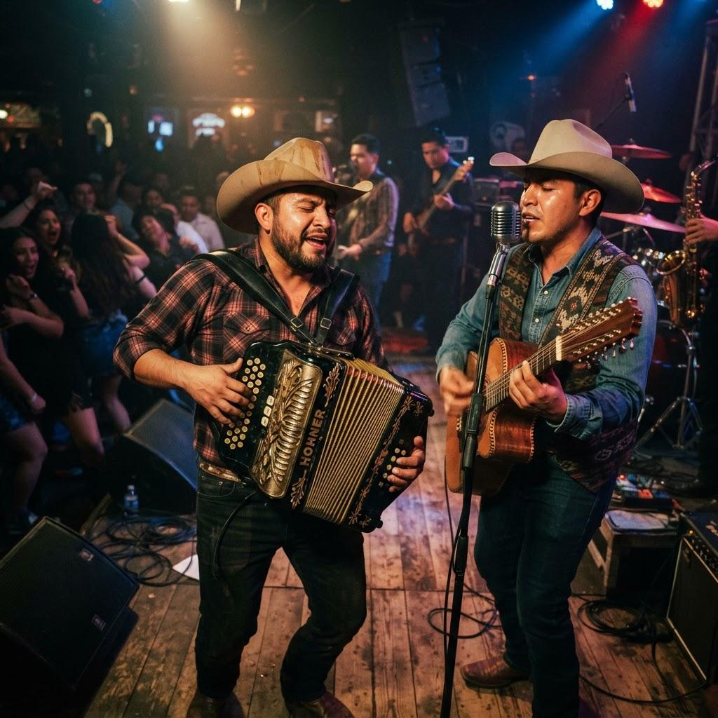 Band photography for Norteño