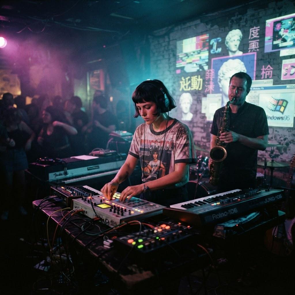Band photography for Vaporwave